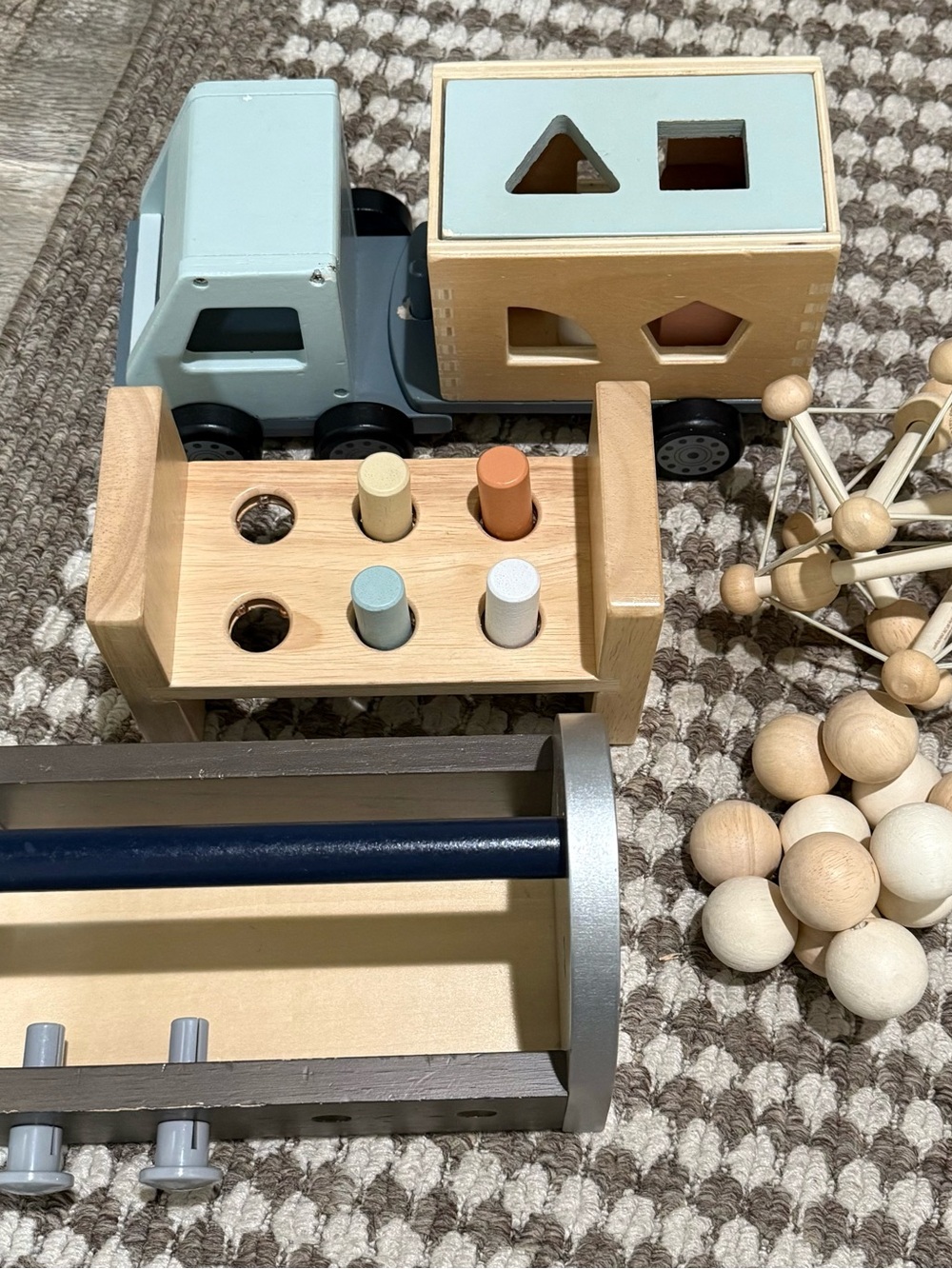 Set of wooden toys